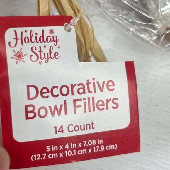 Holiday Style Decorative Bowl Fillers & Ornaments New - Picture 5 of 6